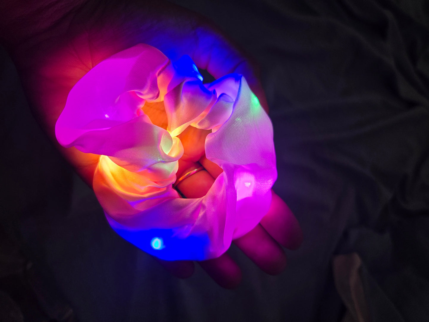 Electric Glow scrunchies 4 pack