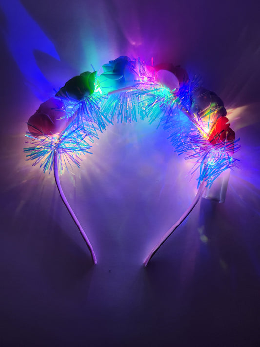 Electric glowing headbands